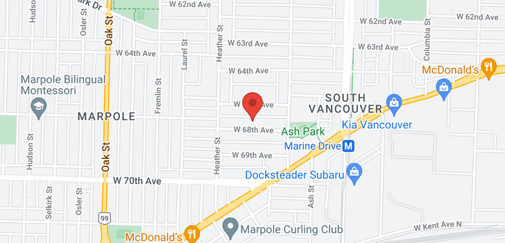 map of 737 W 68TH AVENUE
